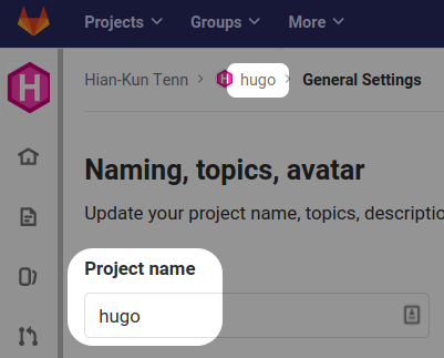 original project name